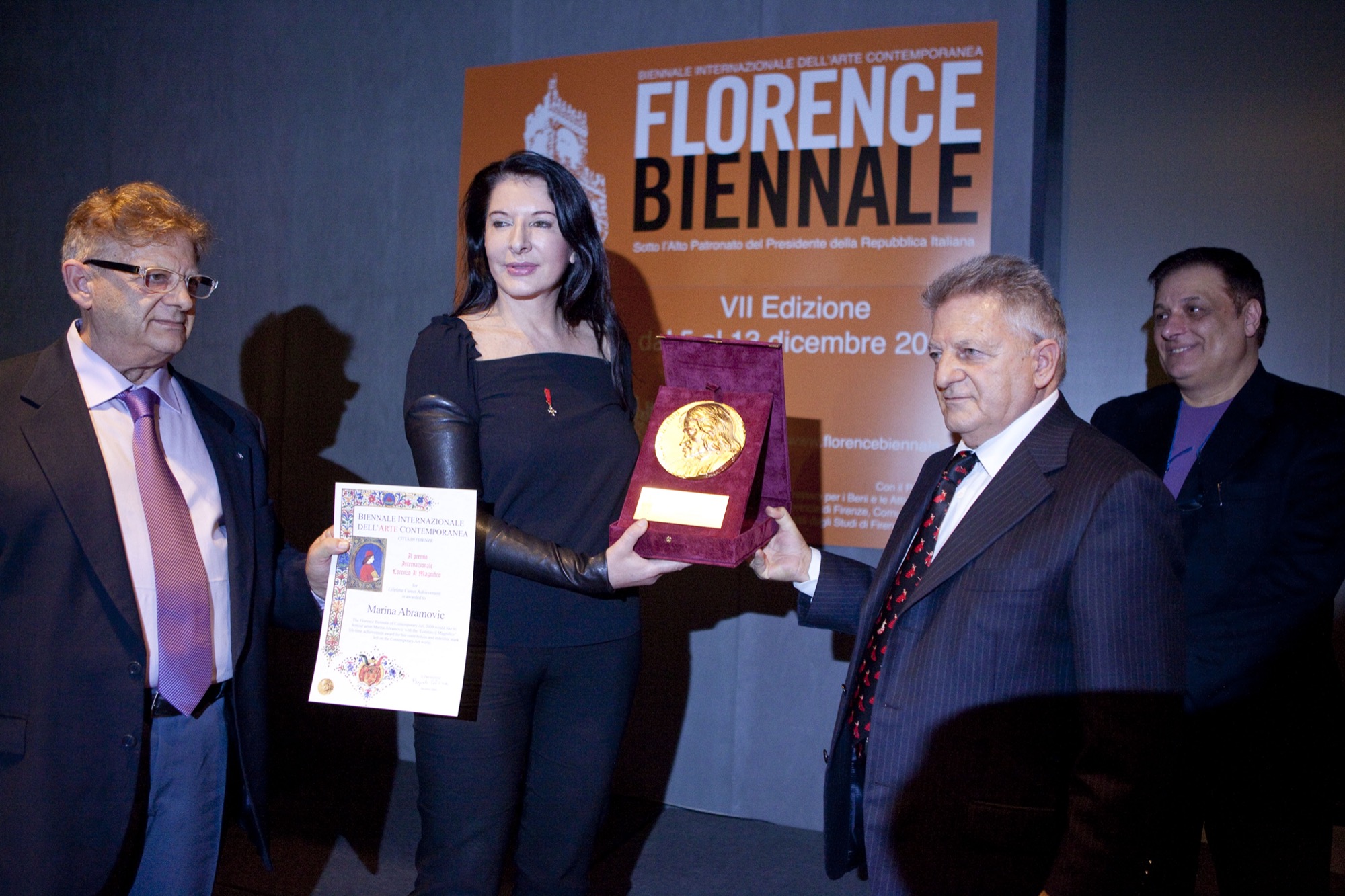 Marina Abramović riceve il Premio 