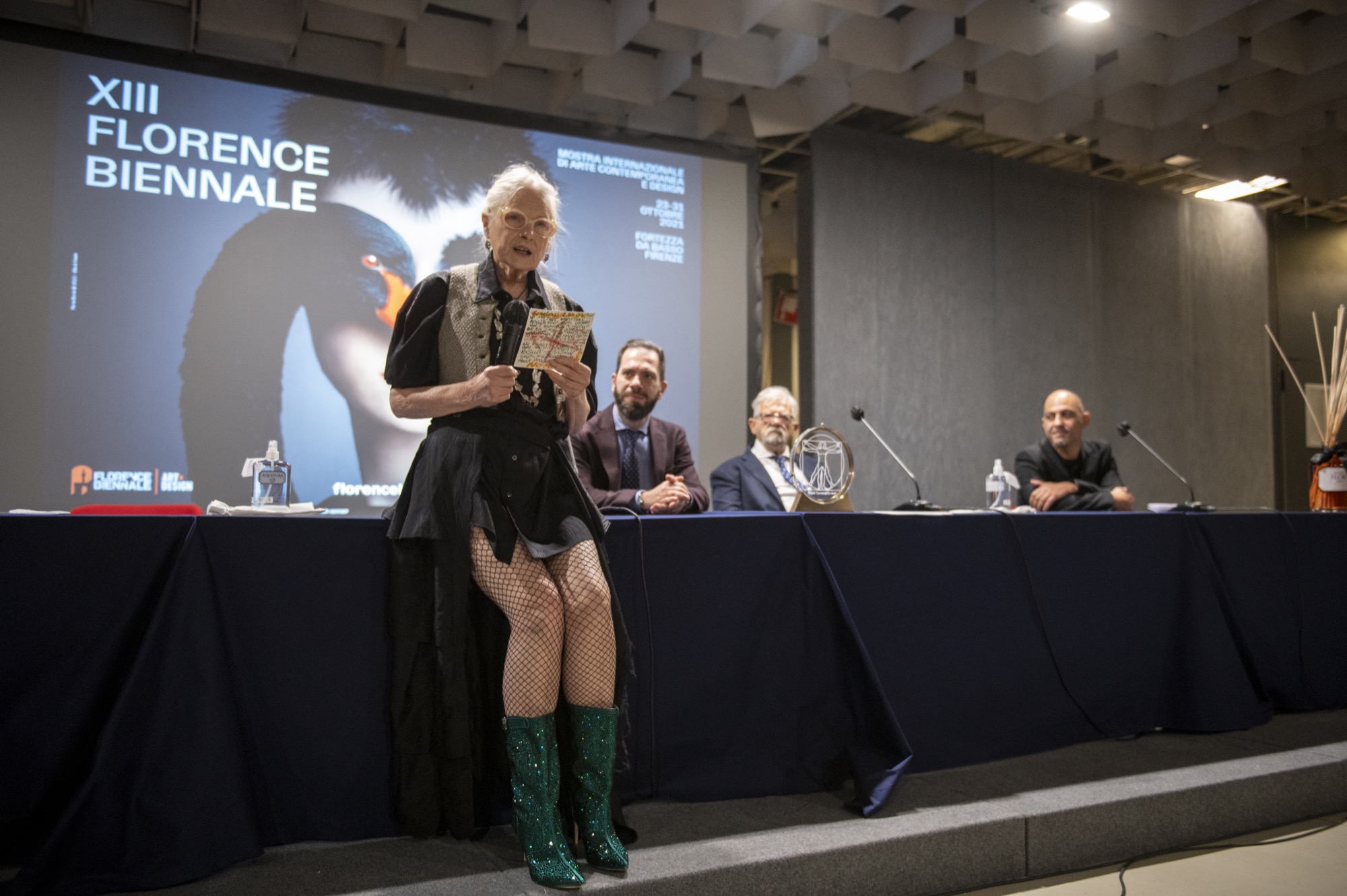 Vivienne Westwood reads her “Letter-SOS to Save the Planet”