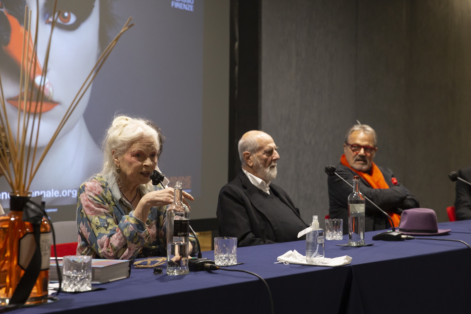 The round table with Michelangelo Pistoletto, Oliviero Toscani and Vivienne Westwood