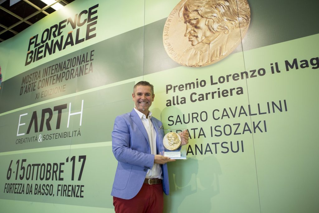Il Premio Internazionale “Lorenzo il Magnifico” alla Carriera durante l’XI Florence Biennale, ottobre 2017